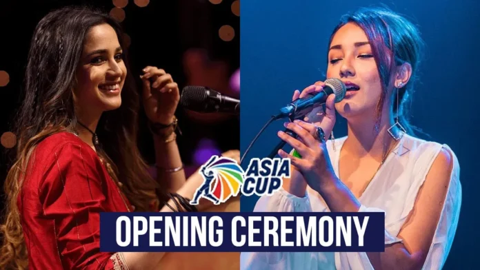Aima Baig and Trishala Gurung performing at Asia Cup Opening Ceremony