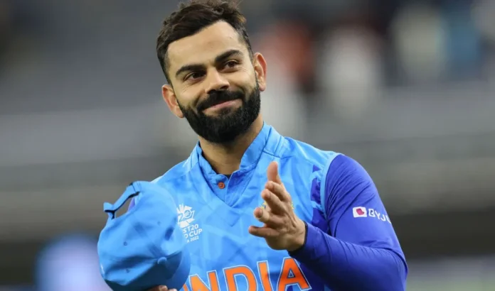 Virat Kohli batting in an ODI match