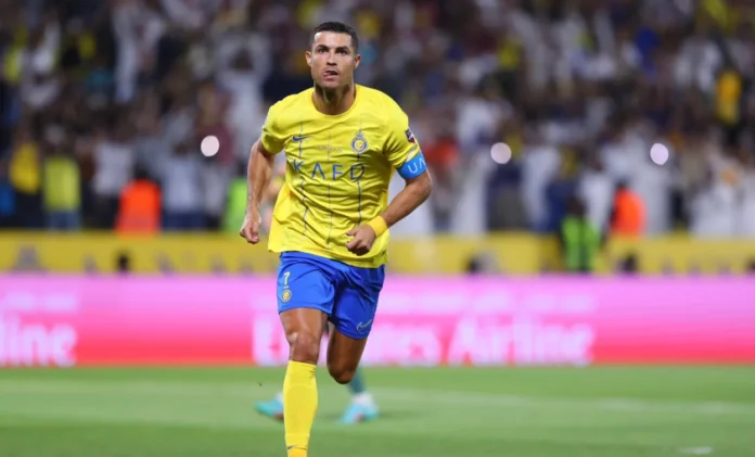 Cristiano Ronaldo Celebrating Goal in Arab Club Champions Cup Final