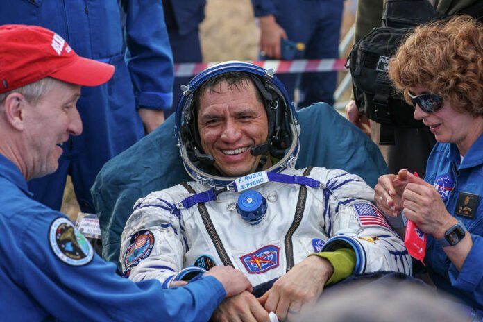 What happens to the Astronaut body after more than a year in space?