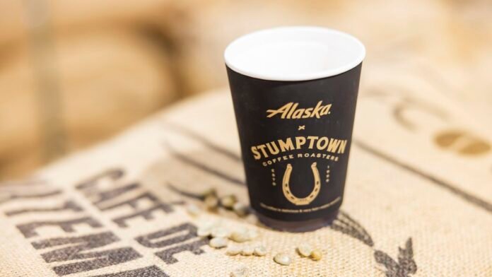 Alaska Airlines will serve coffee, which tastes better in the air